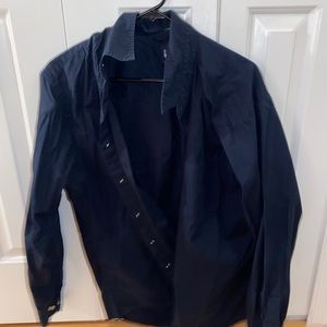 Medium relaxed fit navy button down from Gap